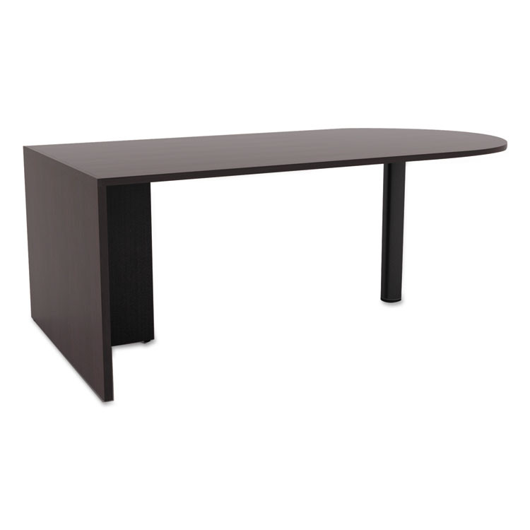 ALERA VA277236ES Alera Valencia Series D-Top Desk, 71" x 35.5" x 29.63", Espresso