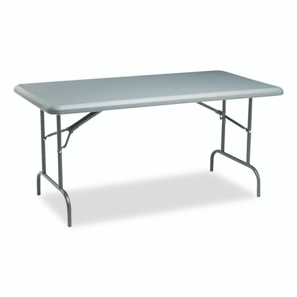 ICEBERG ENTERPRISES 65217 IndestrucTable Industrial Folding Table, Rectangular, 60" x 30" x 29", Charcoal