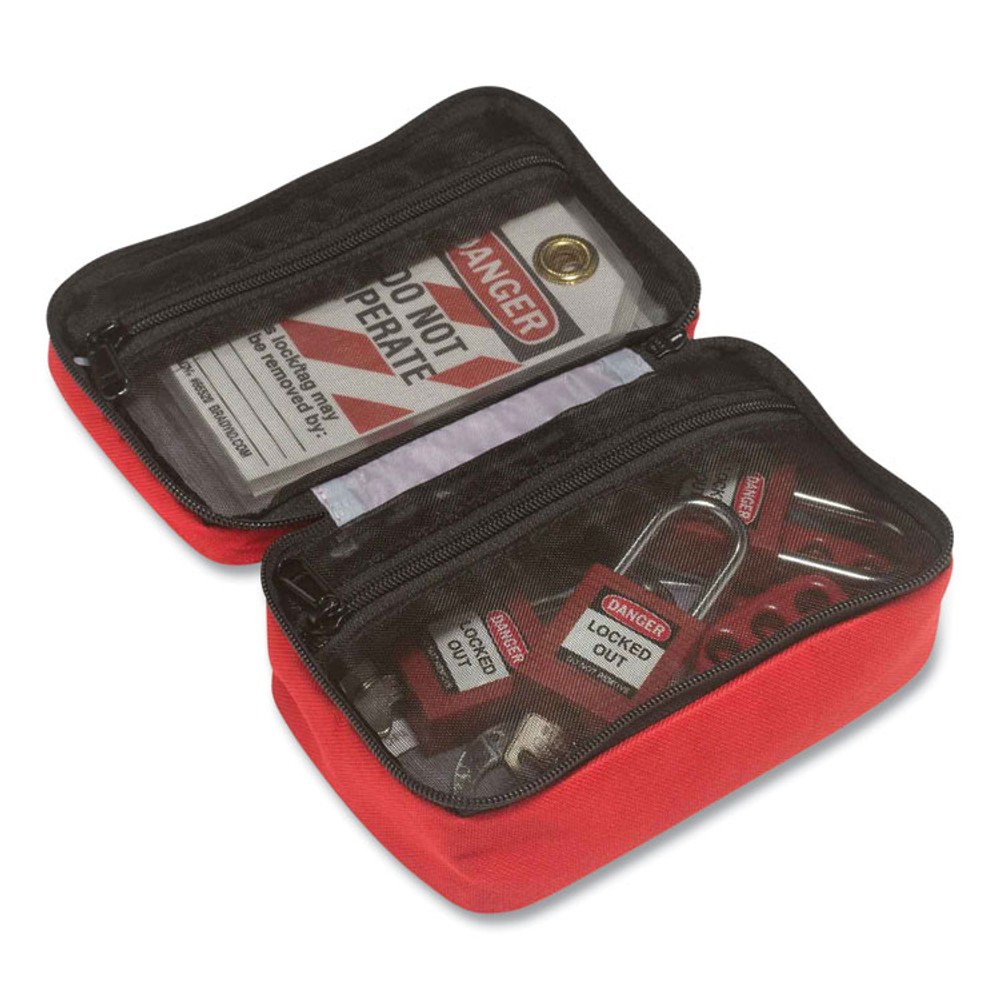 TENACIOUS HOLDINGS, INC. ergodyne® 13223 Arsenal 5876 Small Buddy Organizer, 2 Compartments, 4.5 x 7.5 x 3, Red