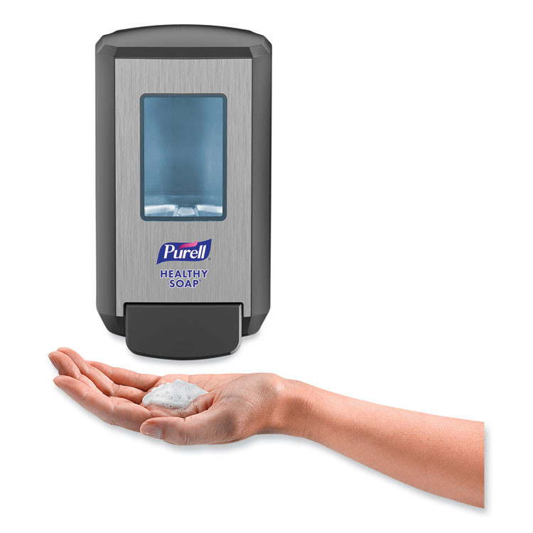 GO-JO INDUSTRIES PURELL® 513401 CS4 Soap Push-Style Dispenser, 1,250 mL, 4.88 x 8.8 x 11.38, Graphite