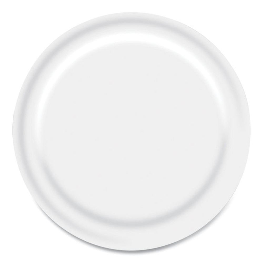 BOARDWALK WH6PLT Paper Dinnerware, Plate, 6" dia, White, 1,000/Carton
