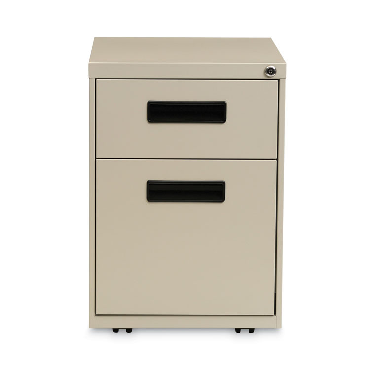 ALERA PABFPY File Pedestal, Left or Right, 2-Drawers: Box/File, Legal/Letter, Putty, 14.96" x 19.29" x 21.65"