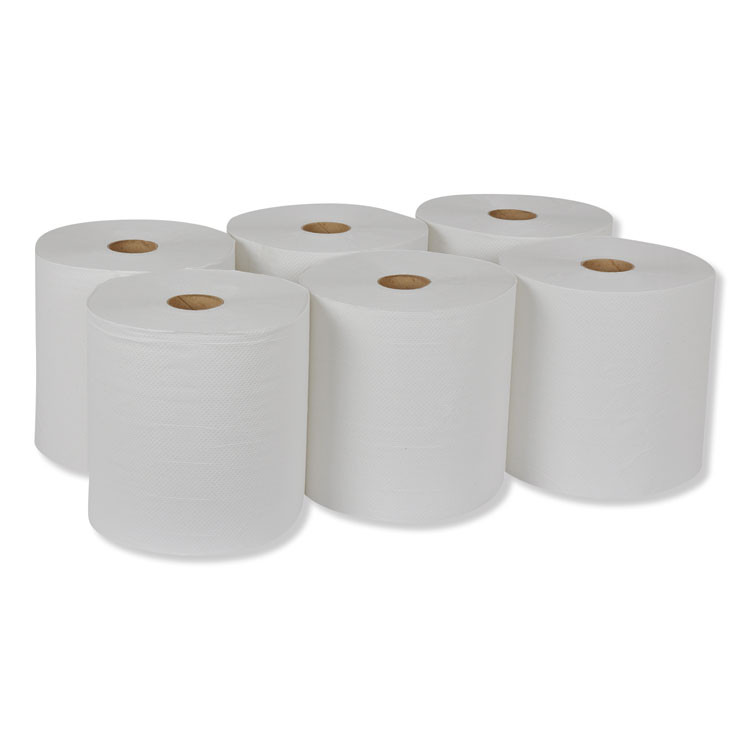 SCA TISSUE Tork® RB8002 Universal Hand Towel Roll, 1-Ply, 7.88" x 800 ft, White, 6 Rolls/Carton