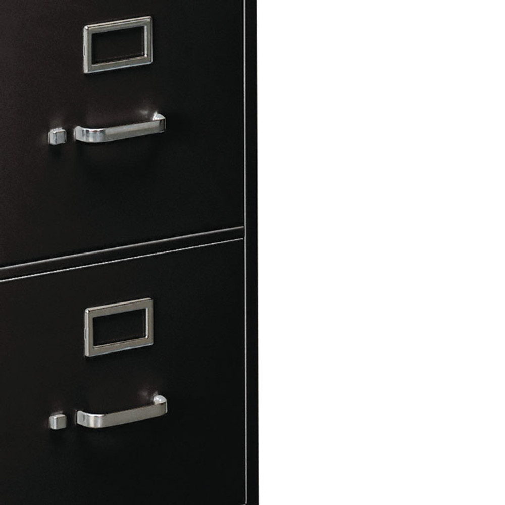 HON COMPANY 314CPP 310 Series Vertical File, 4 Legal-Size File Drawers, Black, 18.25" x 26.5" x 52"