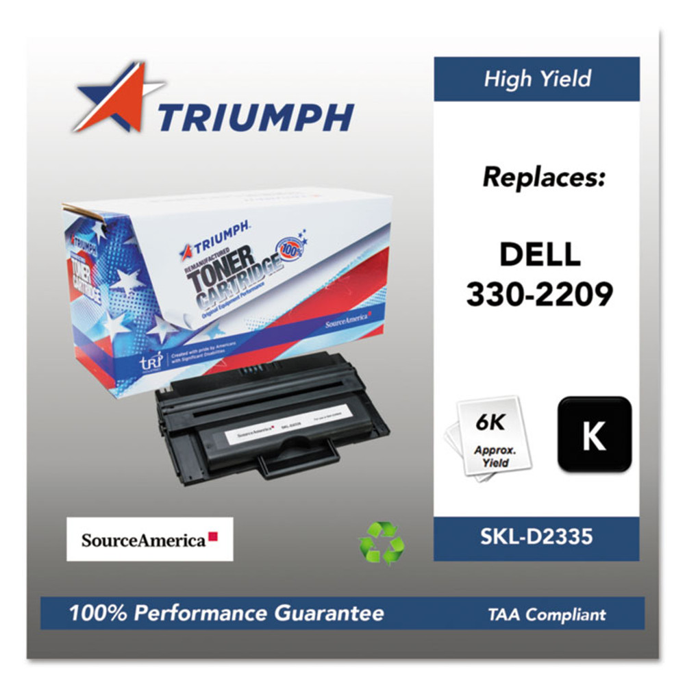 TRI INDUSTRIES NFP Triumph™ D2335 751000NSH1086 Remanufactured 330-2209 High-Yield Toner, 6,000 Page-Yield, Black