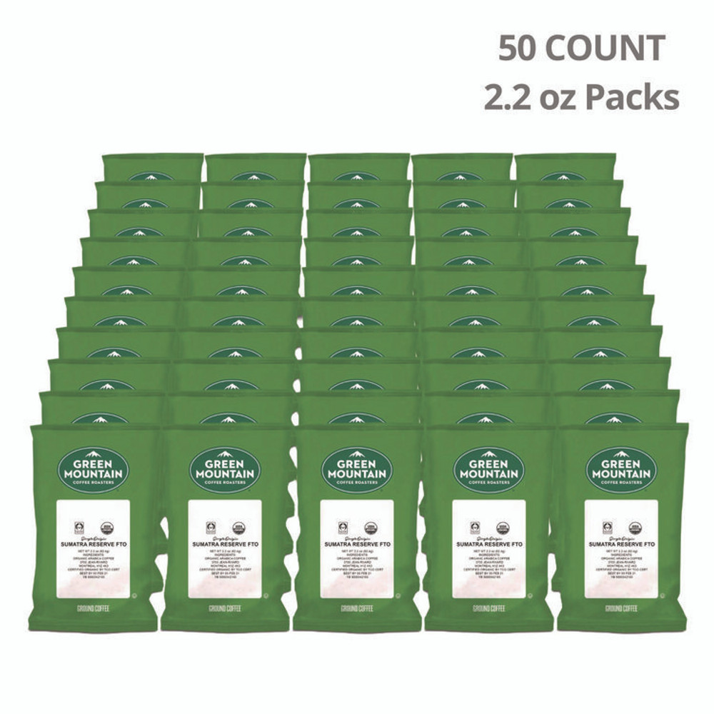 KEURIG DR PEPPER Green Mountain Coffee® 8287 Sumatra Reserve Fraction Packs, 2.2 oz, 50/Carton