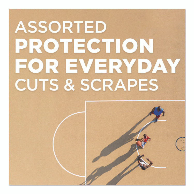 JOHNSON & JOHNSON BAND-AID® 4711 Sheer and Clear Adhesive Bandages, Assorted Sizes, 280/Box