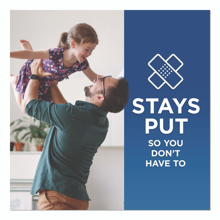 JOHNSON & JOHNSON BAND-AID® 4711 Sheer and Clear Adhesive Bandages, Assorted Sizes, 280/Box