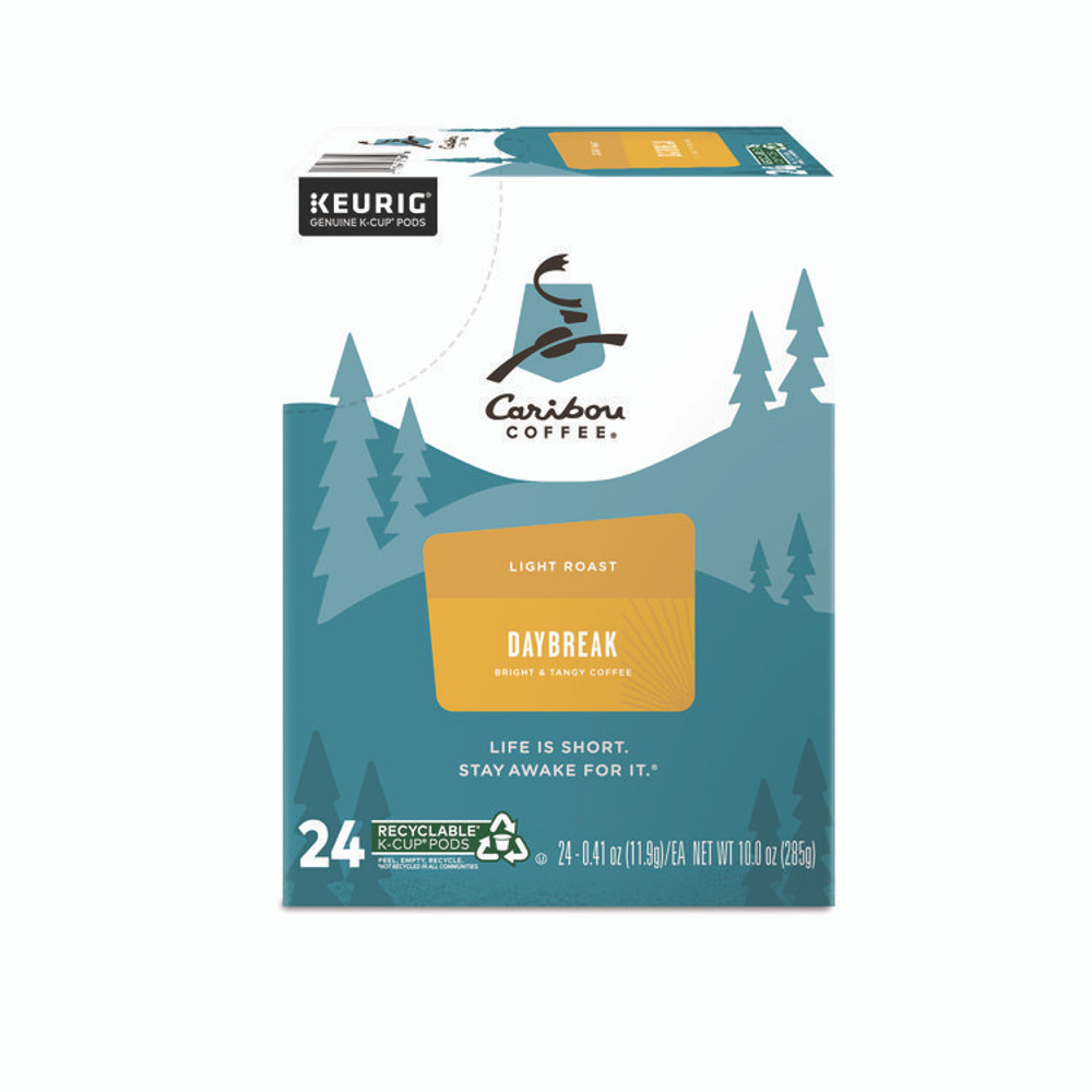 KEURIG DR PEPPER Caribou Coffee® 6994CT Daybreak Morning Blend Coffee K-Cups, 96/Carton