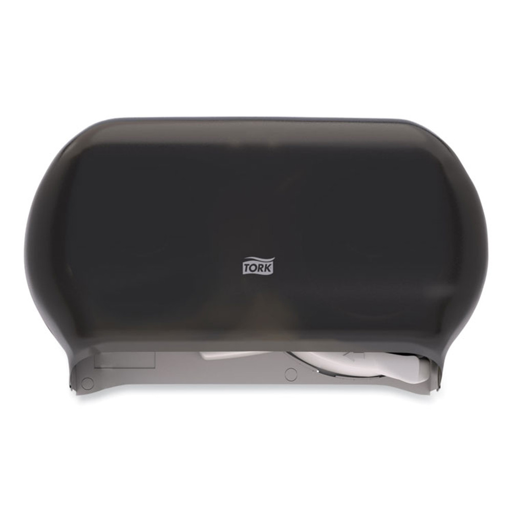 SCA TISSUE Tork® 59TR Twin Standard Roll Bath Tissue Dispenser, 12.75 x 5.57 x 8.25, Smoke