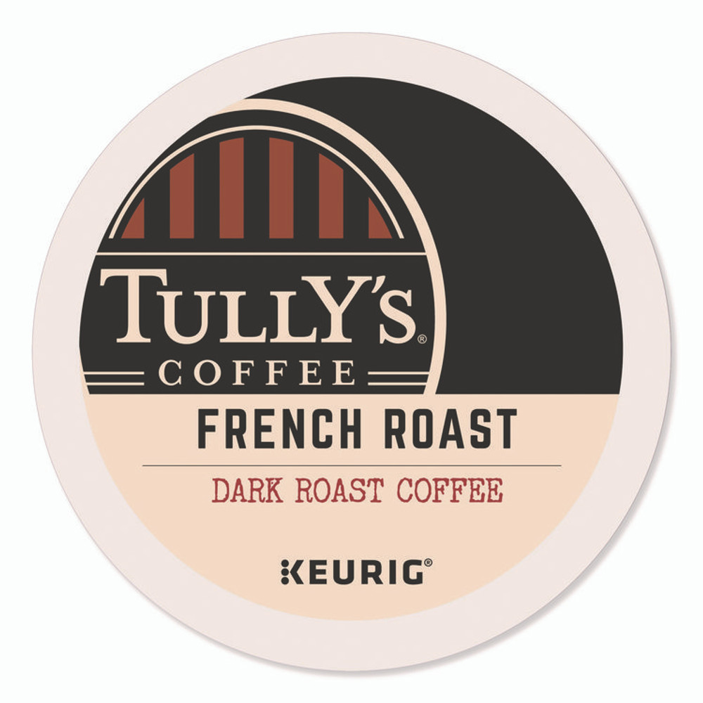 KEURIG DR PEPPER Tully's Coffee® 192619CT French Roast Coffee K-Cups, 96/Carton