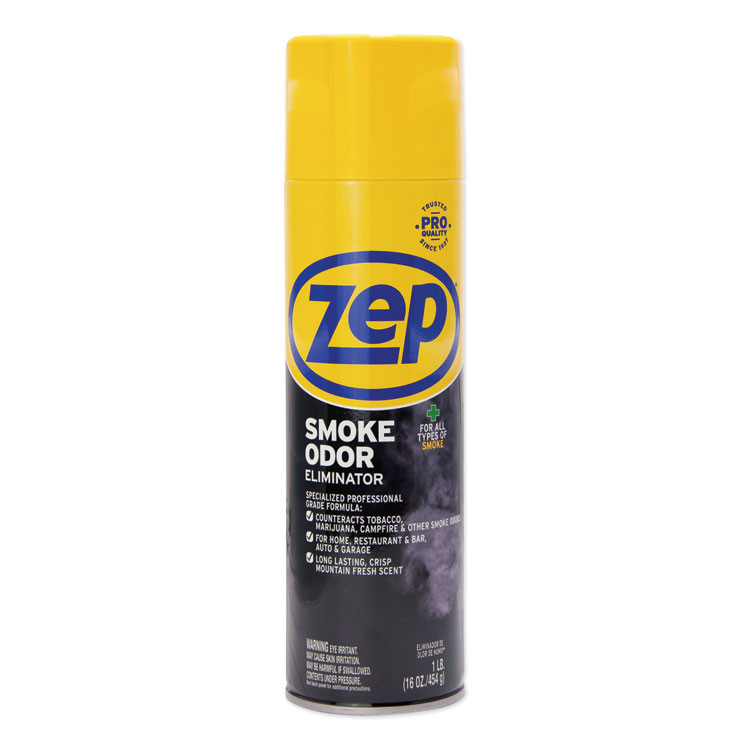 ZEP INC. Commercial® ZUSOE16CT Smoke Odor Eliminator, Fresh, 16 oz, 12/Carton