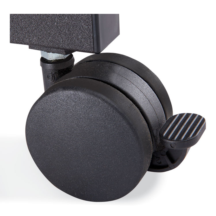 SAFCO PRODUCTS 1210BL Carpet Casters for AlphaBetter Desks, 2.5" Wheel, Black, 4/Set