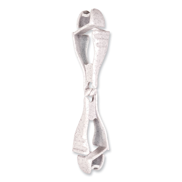 TENACIOUS HOLDINGS, INC. ergodyne® 19115 Squids 3400 Dual Clip Glove Clip Holder, 1 x 1 x 6.5, Acetal Copolymer, Granite