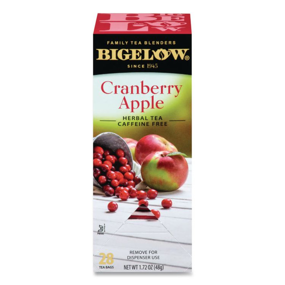 KEURIG DR PEPPER Bigelow® 10400 Cranberry Apple Herbal Tea, 28/Box