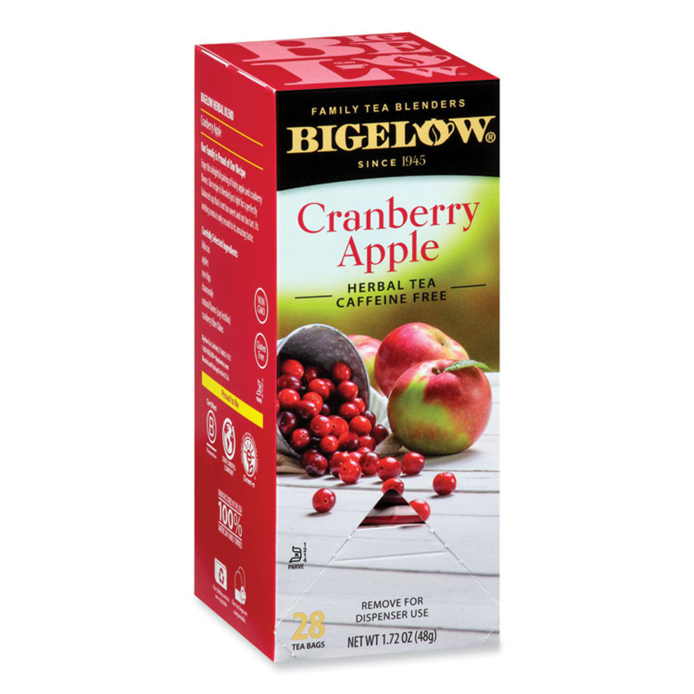 KEURIG DR PEPPER Bigelow® 10400 Cranberry Apple Herbal Tea, 28/Box