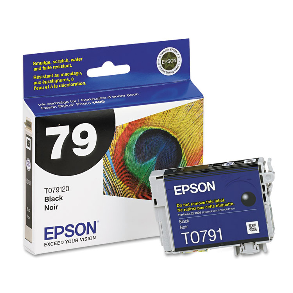 EPSON AMERICA, INC. T079120 T079120 (79) Claria High-Yield Ink, 470 Page-Yield, Black