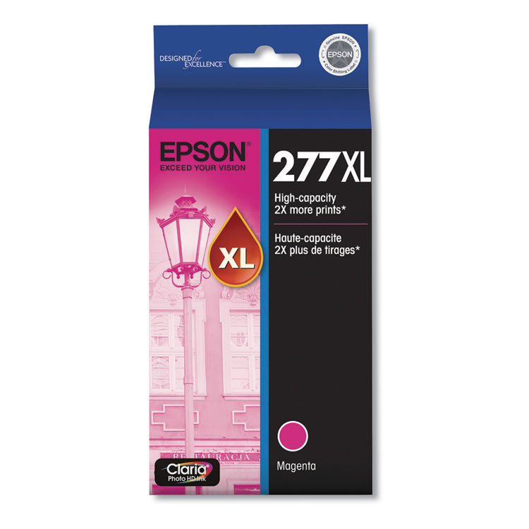 EPSON AMERICA, INC. T277XL320S T277XL320-S (277XL) Claria High-Yield Ink, 740 Page-Yield, Magenta