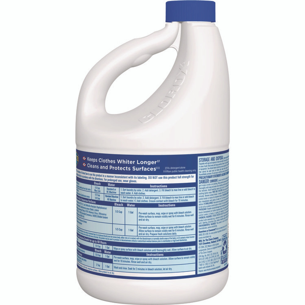 CLOROX SALES CO. 32263 Regular Bleach with CloroMax Technology, 81 oz Bottle, 6/Carton