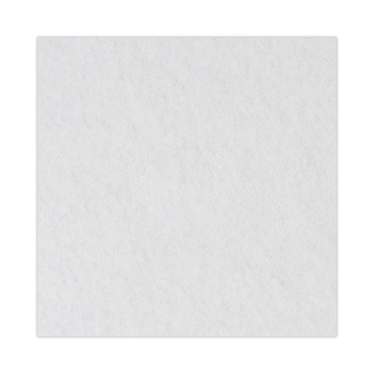 BOARDWALK 4014 WHI Polishing Floor Pads, 14" Diameter, White, 5/Carton