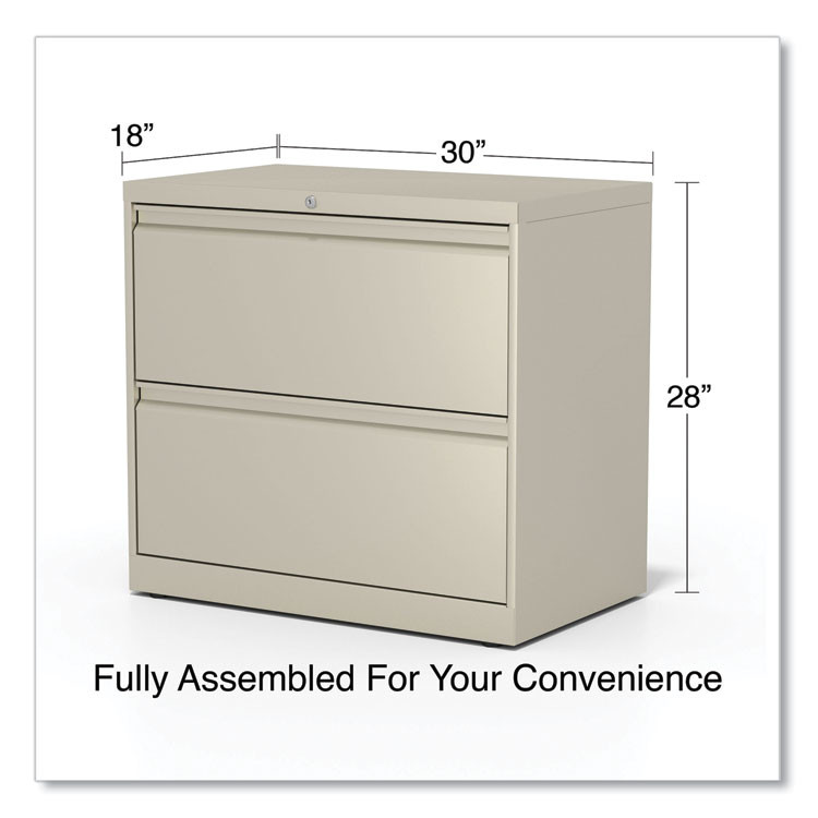 ALERA HLF3029PY Lateral File, 2 Legal/Letter-Size File Drawers, Putty, 30" x 18.63" x 28"