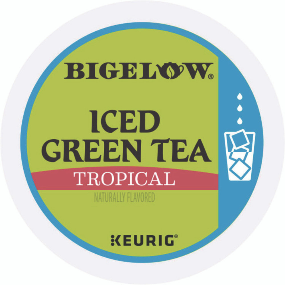 KEURIG DR PEPPER Bigelow® 2870 Tropical Iced Green Tea, K-Cup, 0.10 oz, 22/Box