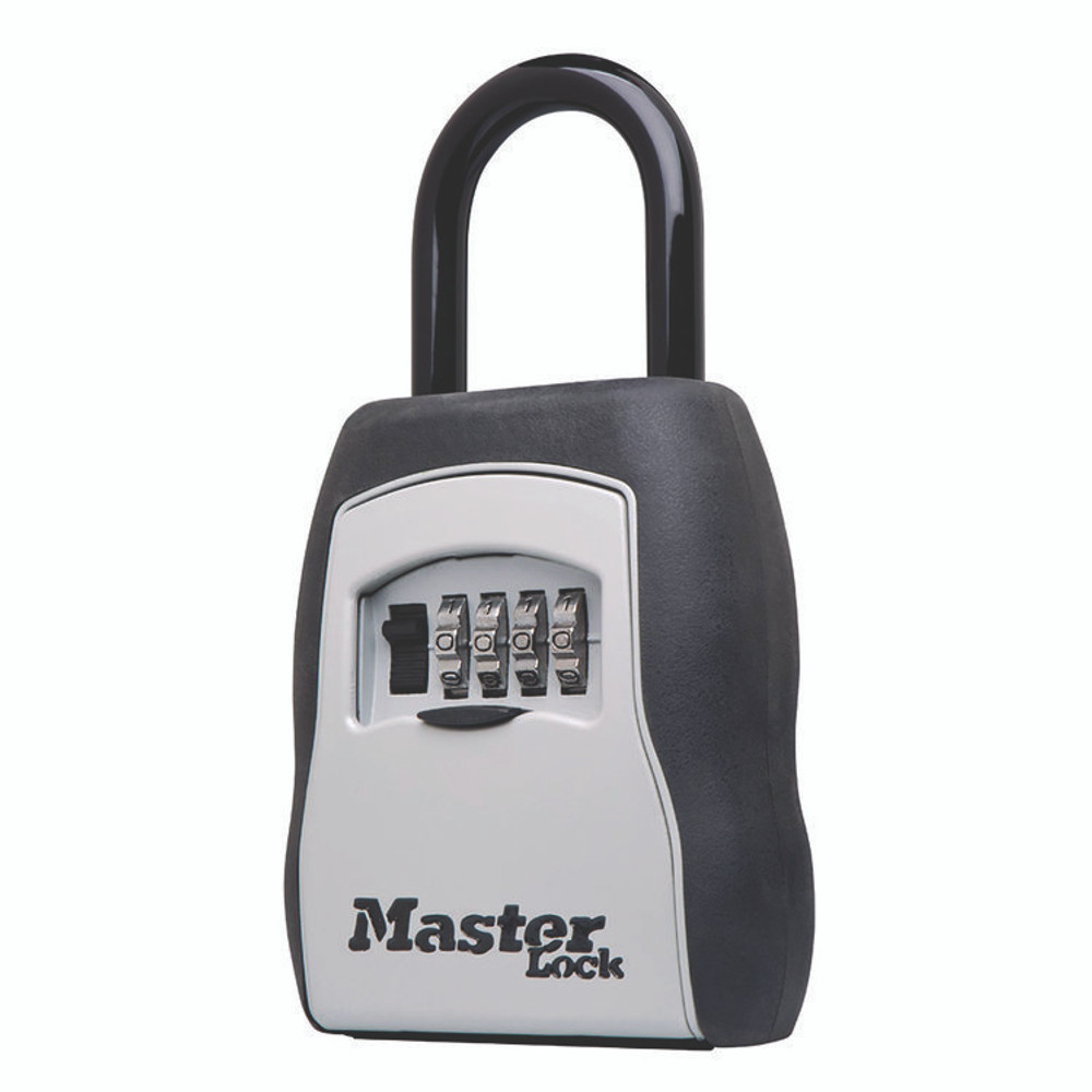 MASTER LOCK COMPANY 5400D Locking Combination 5 Key Steel Box, 3.25" Wide, Black/Silver