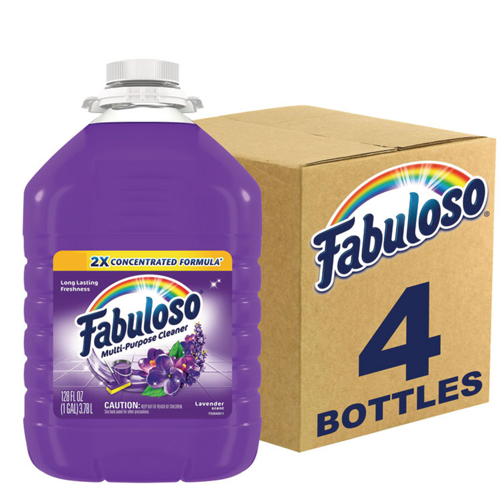 COLGATE PALMOLIVE, IPD. Fabuloso® 53058 Multi-use Cleaner, Lavender Scent, 1 gal Bottle, 4/Carton