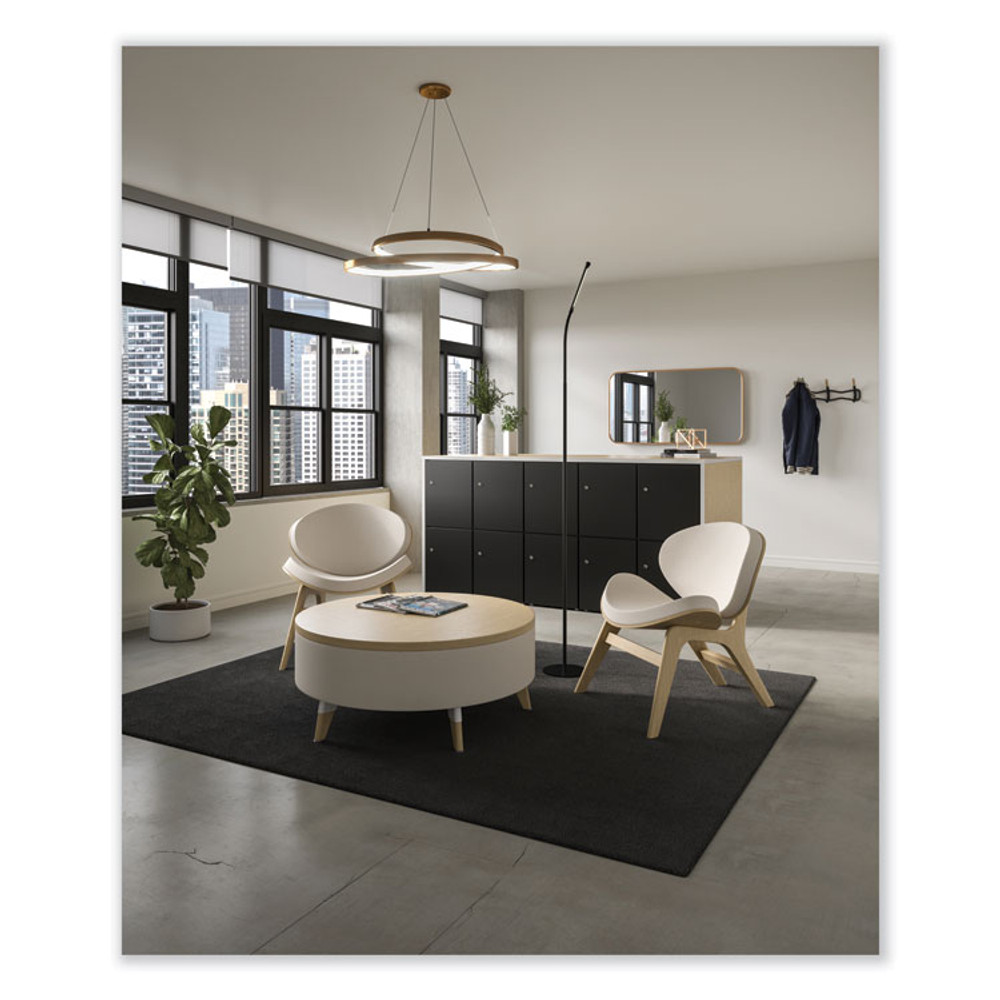 SAFCO PRODUCTS 1017BL Resi LED Floor Lamp, Gooseneck, 60" Tall, Black
