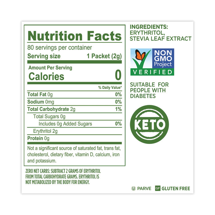 MCNEIL - DIV OF JOHNSON&JOHNSON Splenda® 001493 No Calorie Sweetener, 2 g Packet, 80/Box