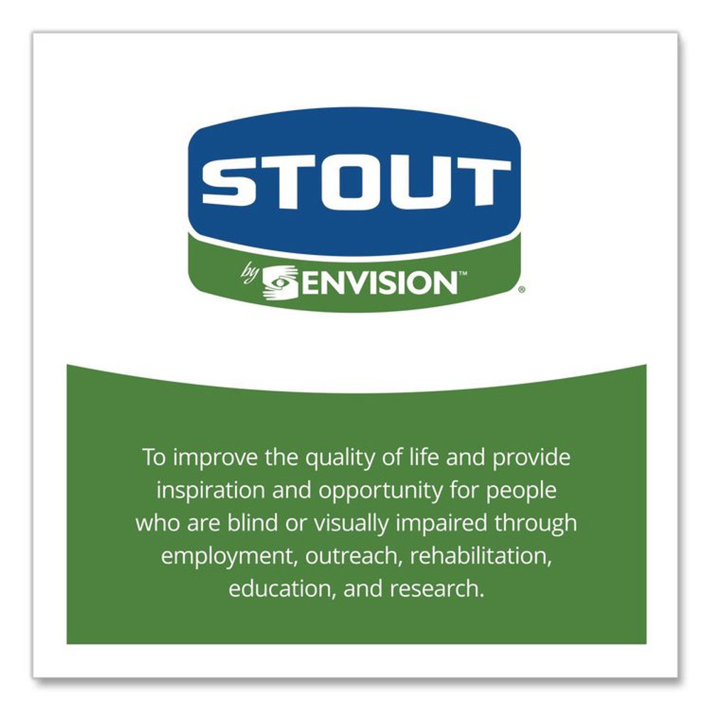 STOUT by Envision™ T4048B15 Total Recycled Content Plastic Trash Bags, 45 gal, 1.5 mil, 40" x 48", Black/Brown, 100/Carton