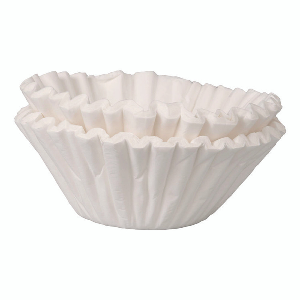 BUNN-O-MATIC 00518 Coffee Filters, 12 Cup Size, Flat Bottom, 3,000/Carton