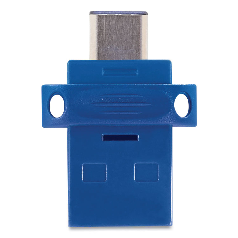 VERBATIM CORPORATION 99154 Store n' Go Dual USB 3.0 Flash Drive for USB-C Devices, 32 GB, Blue