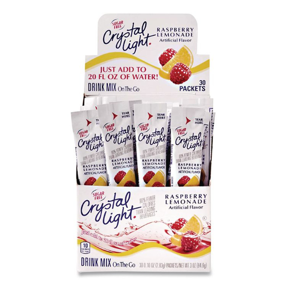 KRAFT FOODS, INC Crystal Light® 00015 On the Go, Raspberry Lemonade, 0.16 oz Packets, 30/Box