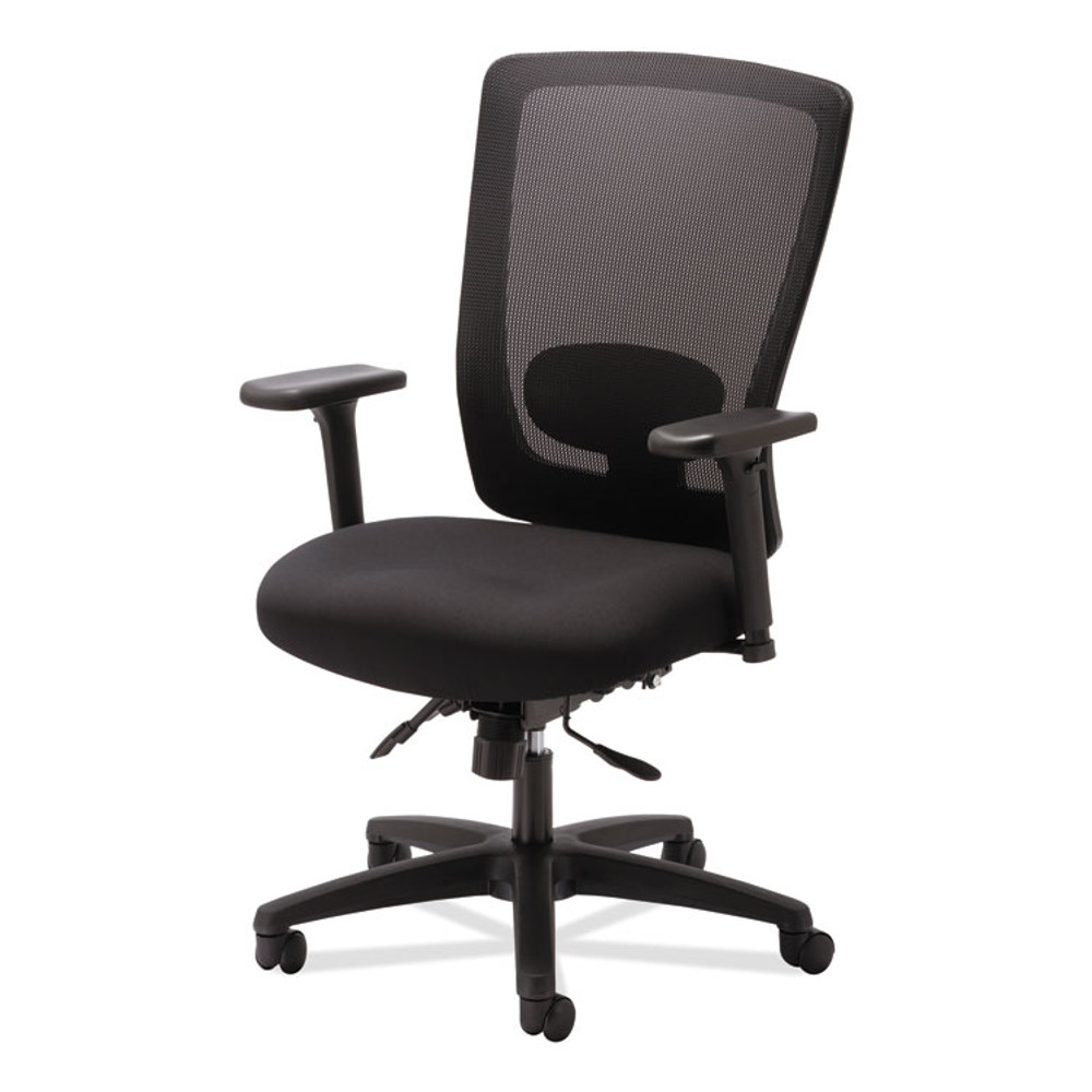 ALERA NV41M14 Alera Envy Series Mesh High-Back Multifunction Chair, Supports Up to 250 lb, 16.88" to 21.5" Seat Height, Black