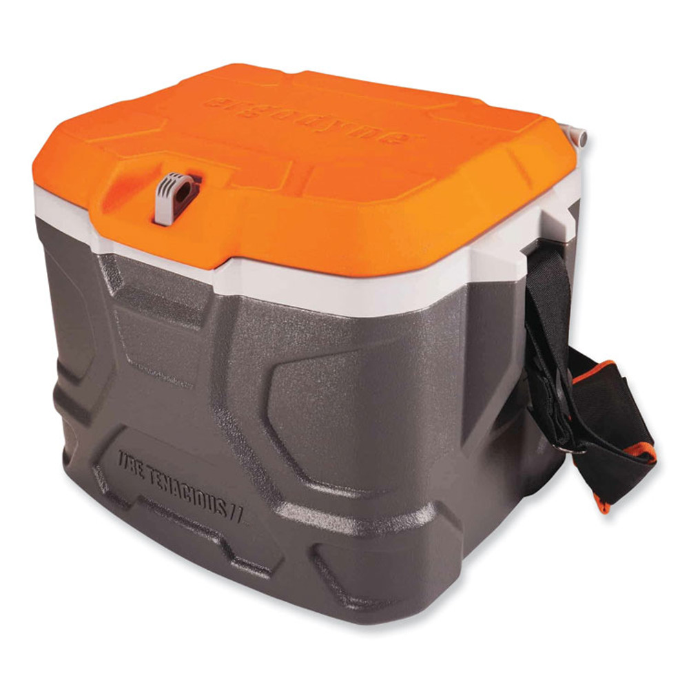 TENACIOUS HOLDINGS, INC. ergodyne® 13172 Chill-Its 5170 17-Quart Industrial Hard Sided Cooler, Orange/Gray, 30/Pallet