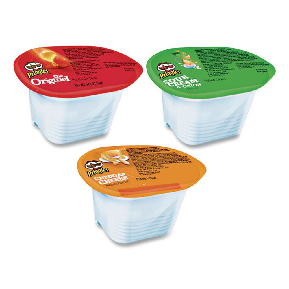 KELLOGG'S Pringles® 22000407 Potato Chips, Assorted, 0.67 oz Tub, 18 Tubs/Box, 2 Boxes/Carton