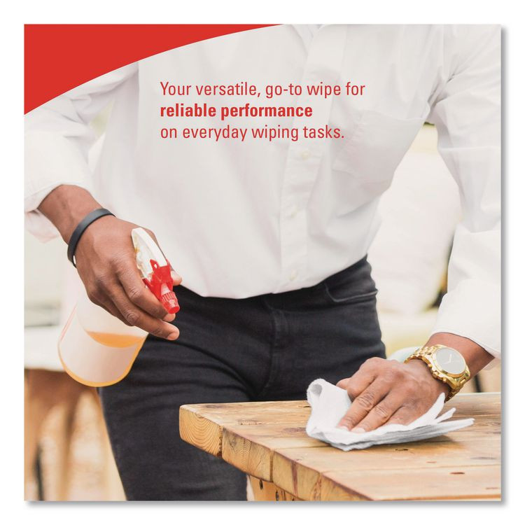 KIMBERLY-CLARK PROFESSIONAL WypAll® 34607 L20 Towels, BRAG Box, 11.1 x 16.8, Unscented, White, 176/Box