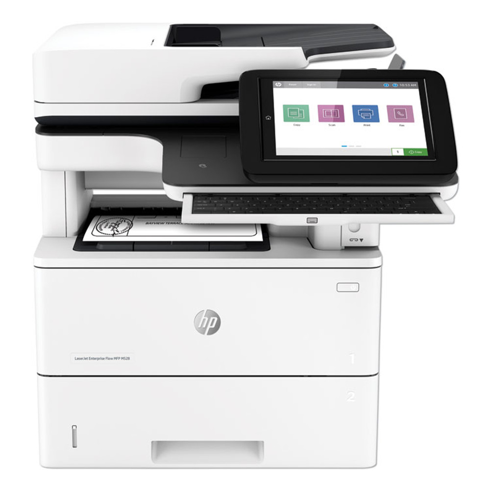 HP INC 1PV67A LaserJet Enterprise Flow MFP M528z Wireless Multifunction Laser Printer, Copy/Fax/Print/Scan