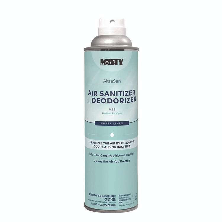 ZEP INC. Misty® 1037236EA AltraSan Air Sanitizer and Deodorizer, Fresh Linen, 10 oz Aerosol Spray