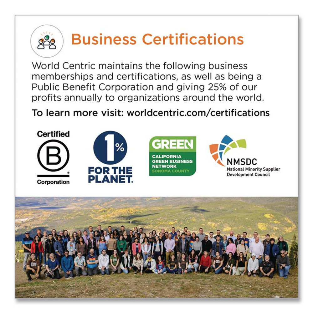 WORLD CENTRIC PLSCU10LFP Fiber Plates, Paper, 10.1" dia, Natural, 800/Carton