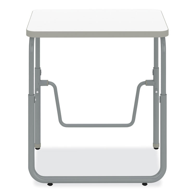 SAFCO PRODUCTS 1221DE AlphaBetter 2.0 Height-Adjust Student Desk with Pendulum Bar, 27.75 x 19.75 x 22 to 30, Dry Erase