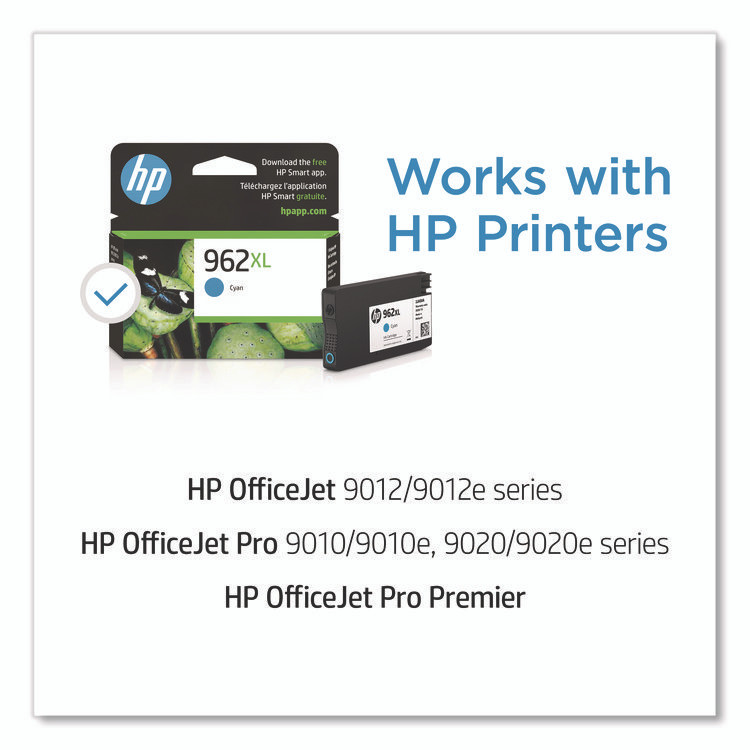 HP INC 3JA00AN HP 962XL, (3JA00AN) High-Yield Cyan Original Ink Cartridge