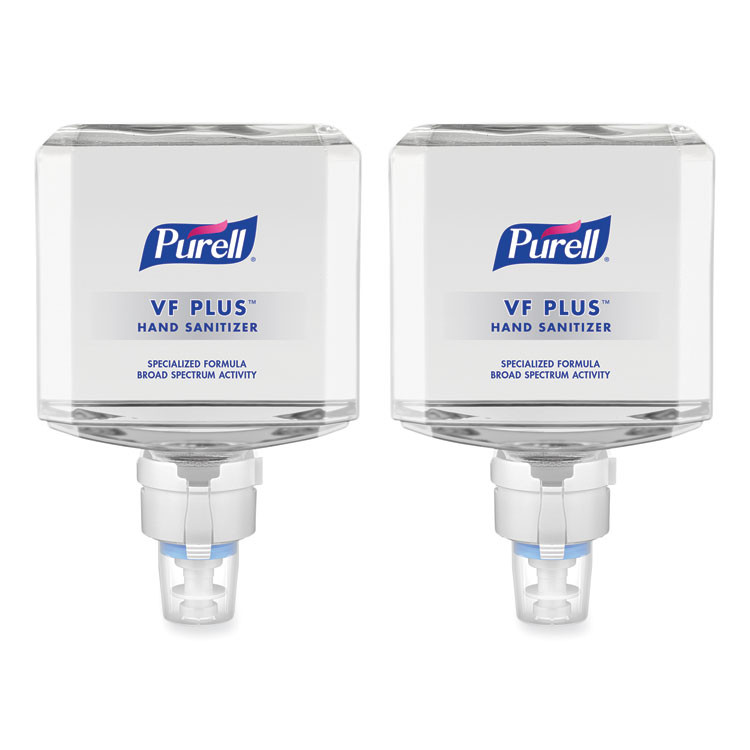GO-JO INDUSTRIES PURELL® 709902CT VF PLUS Hand Sanitizer Gel, 1,200 mL Refill Bottle, Fragrance-Free, For ES8 Dispensers, 2/Carton