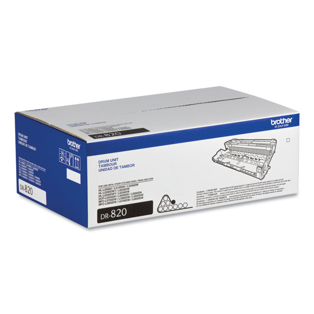 BROTHER INTL. CORP. DR820 DR820 Drum Unit, 50,000 Page-Yield, Black