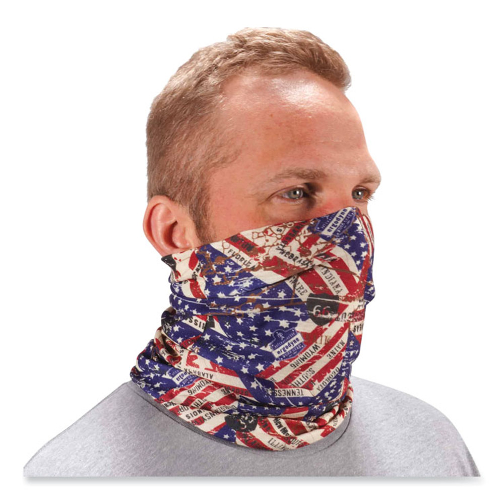 TENACIOUS HOLDINGS, INC. ergodyne® 42103 Chill-Its 6485 Multi-Band, Polyester, One Size Fits Most, Stars and Stripes