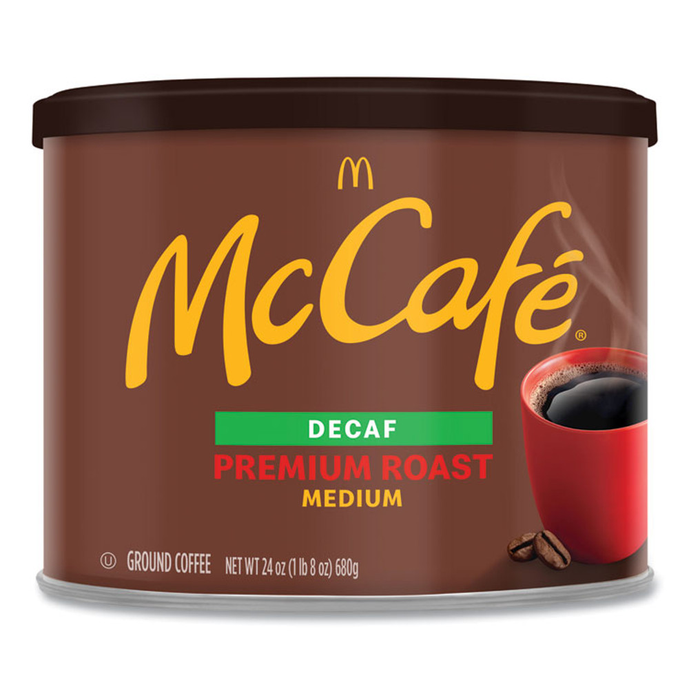 KEURIG DR PEPPER McCafe® 079737 Ground Coffee, Premium Roast Decaf, 24 oz Can