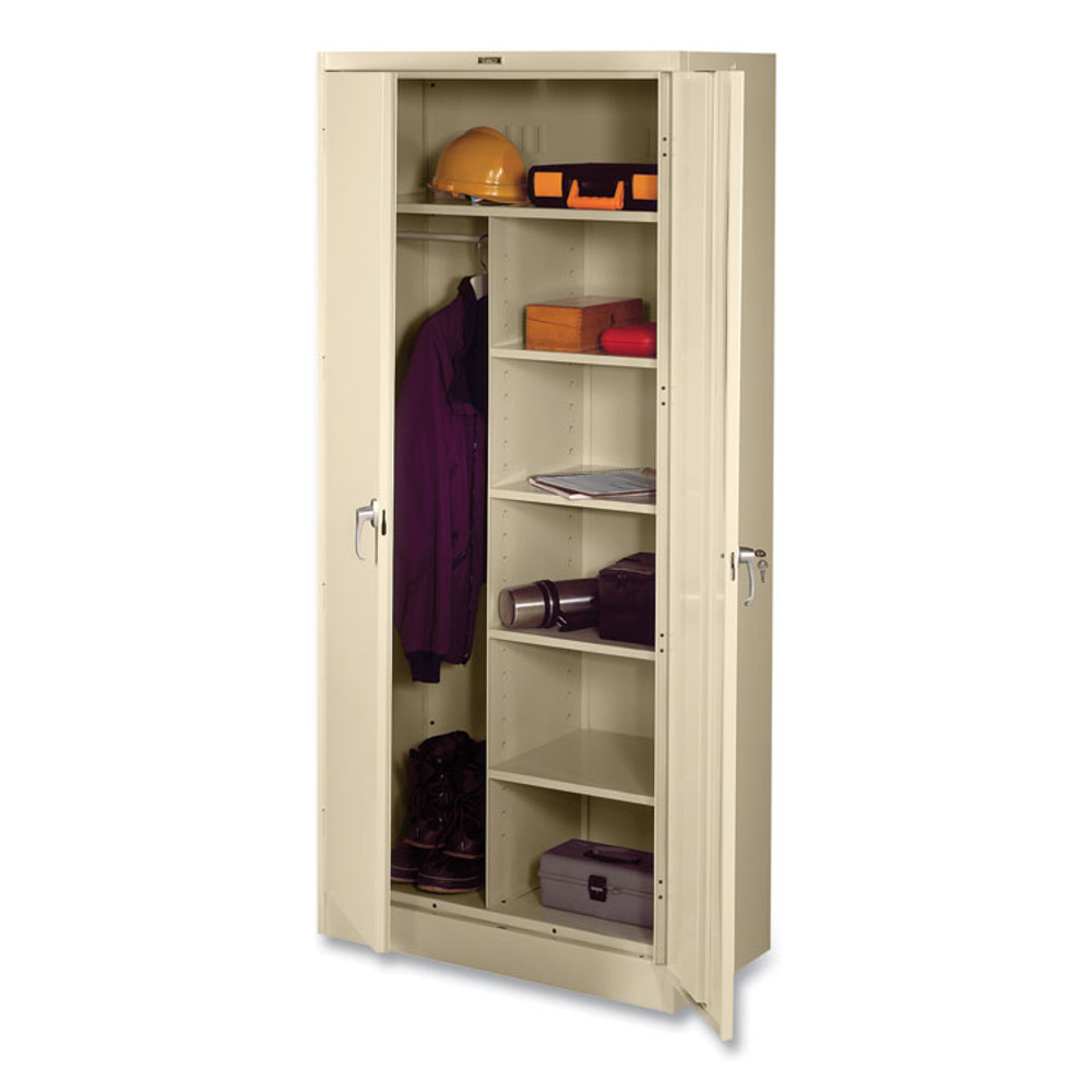 TENNSCO 7820SD Deluxe Combination Wardrobe/Storage Cabinet, 36w x 24d x 78h, Sand
