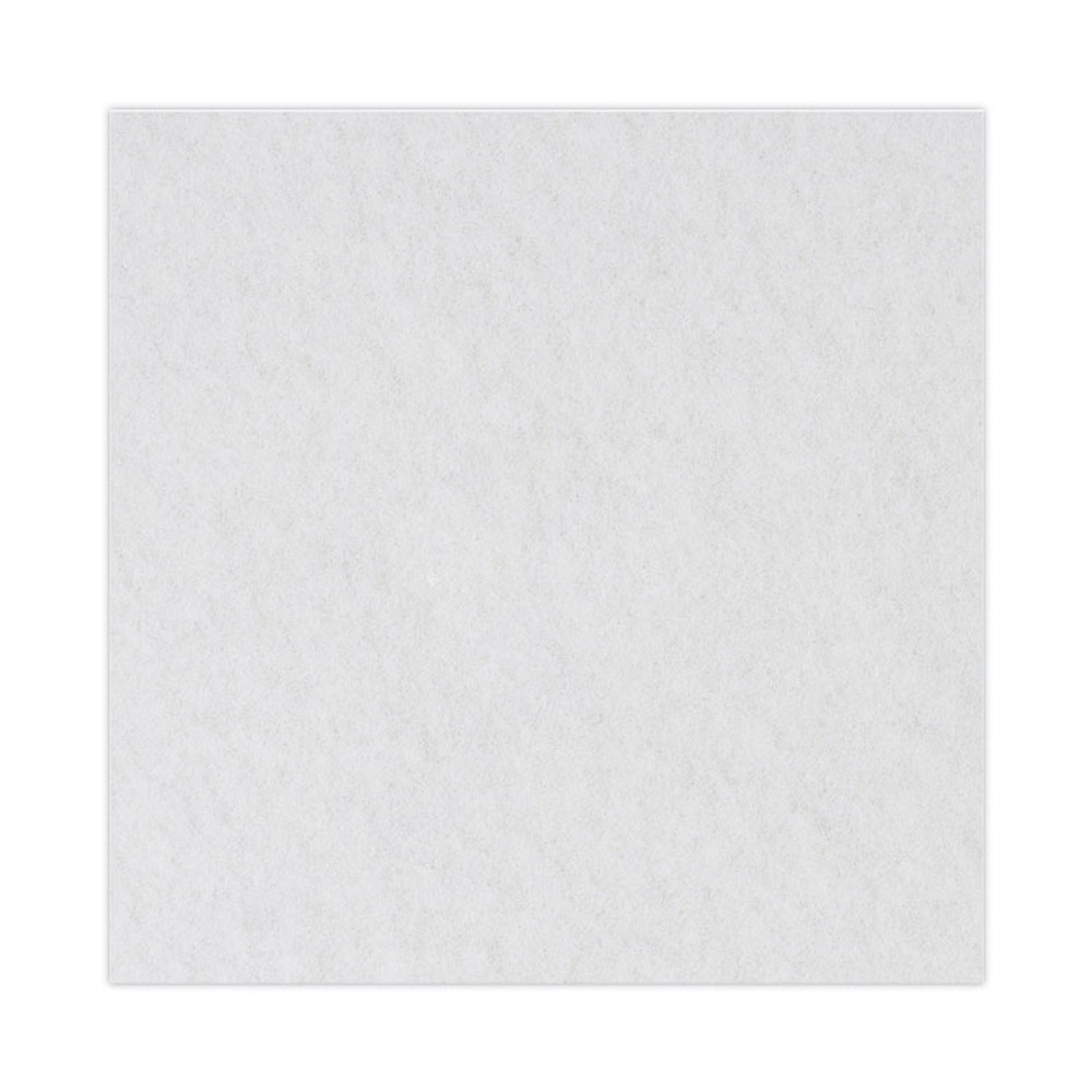 BOARDWALK 4024WHI Polishing Floor Pads, 24" Diameter, White, 5/Carton