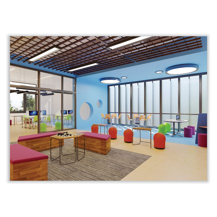 SAFCO PRODUCTS 4760RV Zenergy Swivel Ball Chair, Backless, Supports Up to 250 lb, Red Vinyl